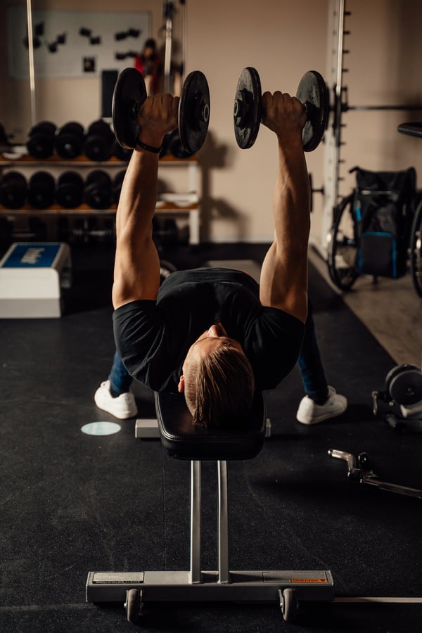 Man Lifting Weights